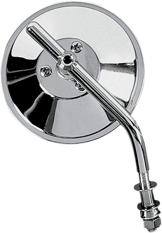 Drag Specialties 4 Round Mirror Adj Stem MIRRORS Drag Specialties