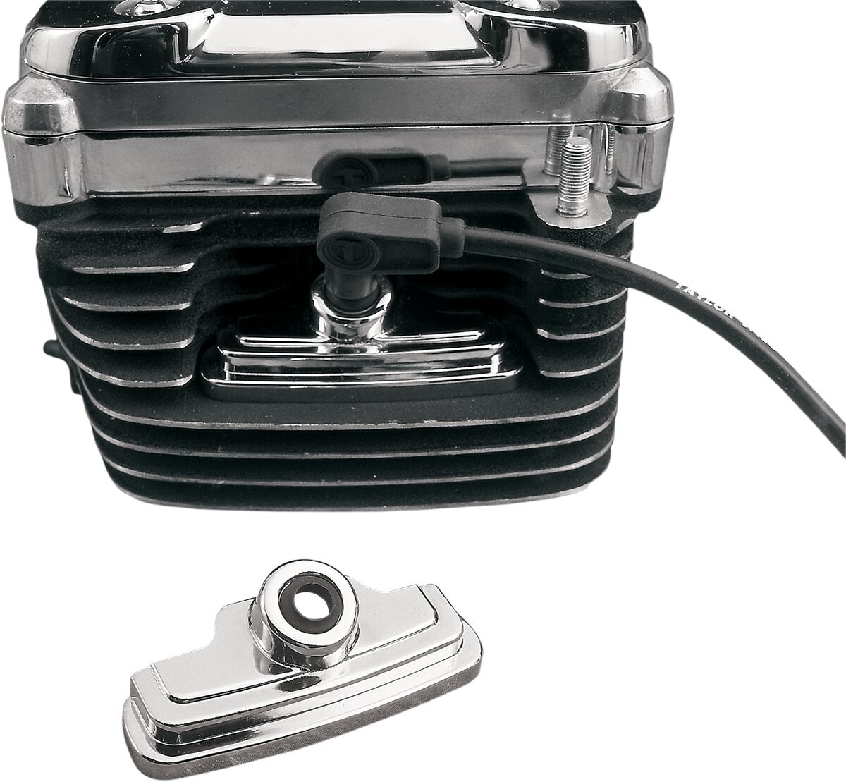 Drag Specialties Headbolt/Spark Plug Cover Chrome Engine Covers Drag Specialties