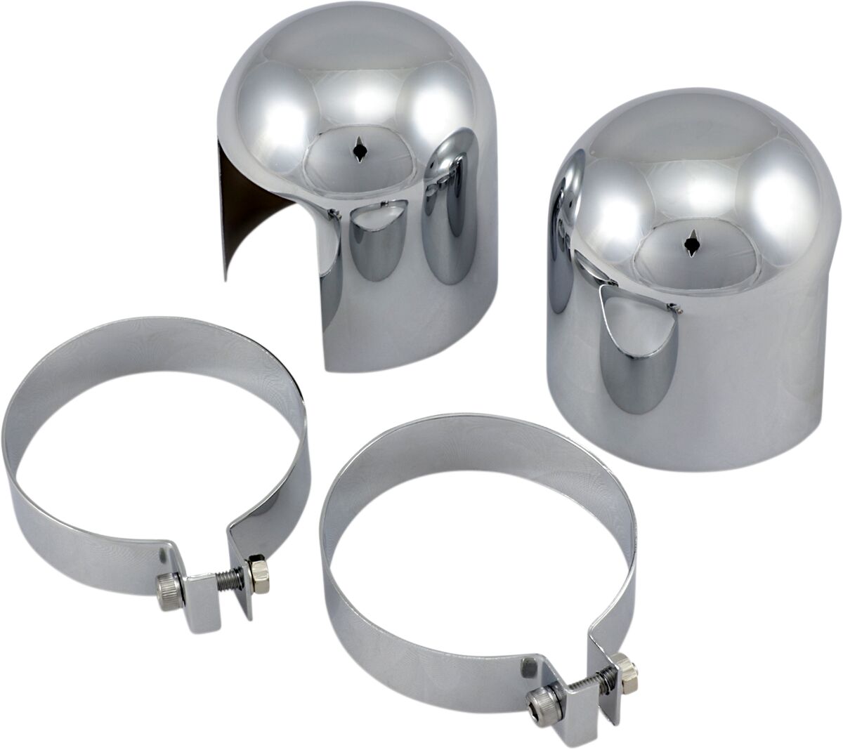 Drag Specialties Shock Top Top Cover Chrome Shock Dress-Up Parts Drag Specialties