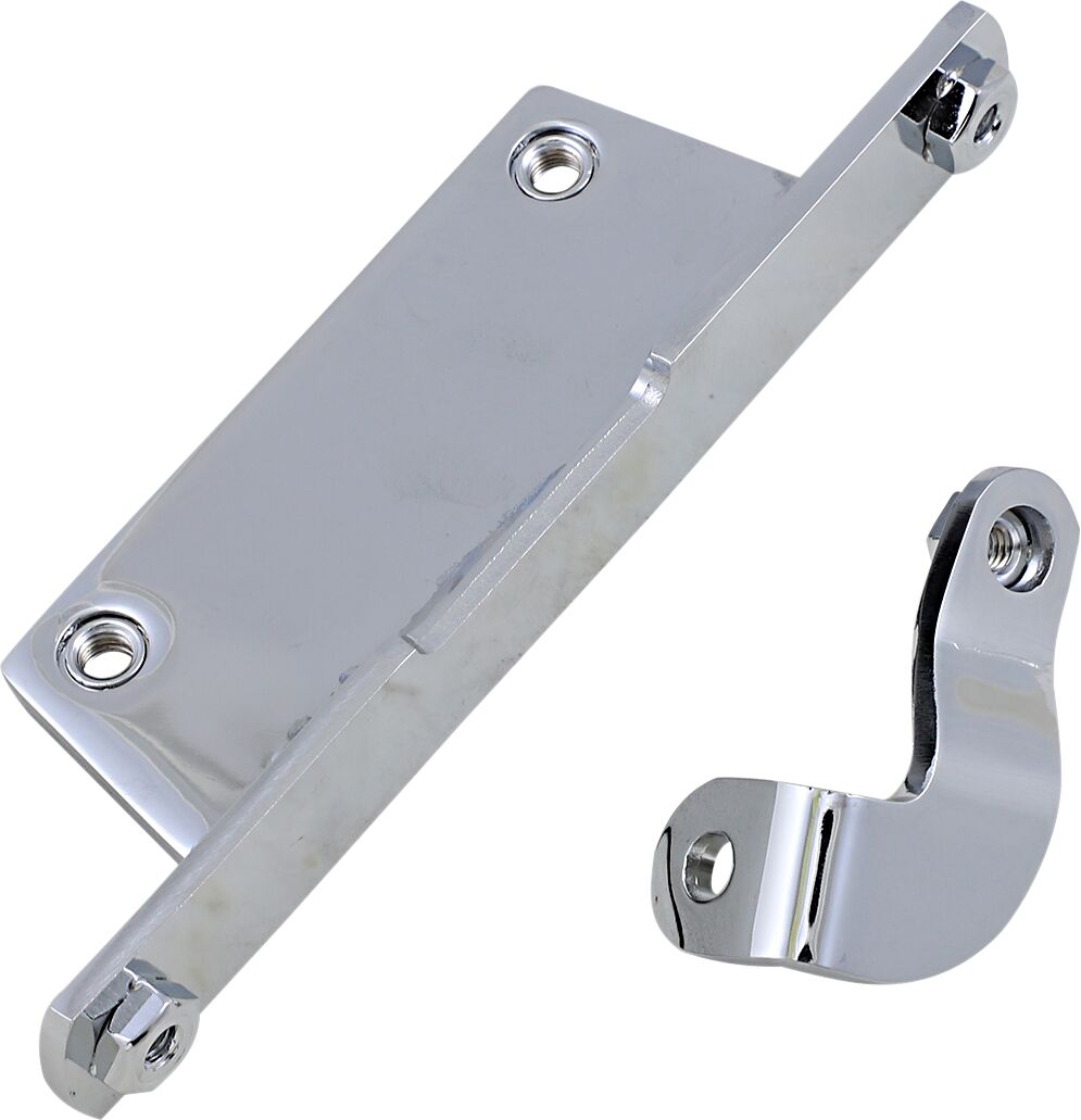 Drag Specialties Oil Tank Bracket Set Chrome Oil Tank Drag Specialties