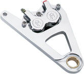 4 Piston Front Caliper & Bracket, Chrome - 88-99 Softail Springer Brake Calipers Performance Machine (Pm) Default Title