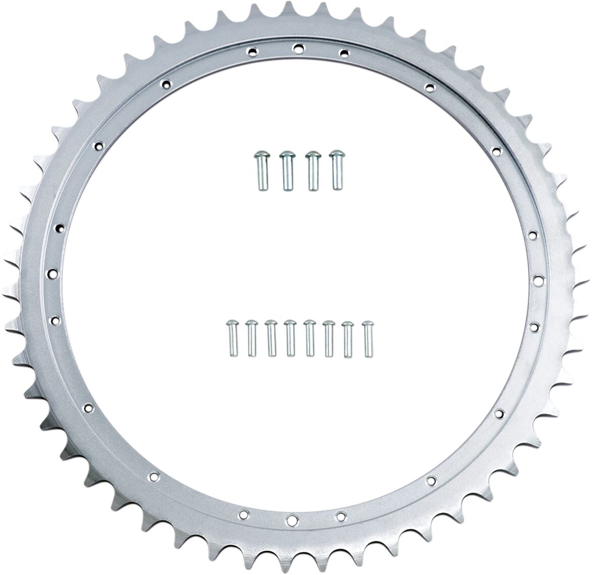 Drag Specialties Rear Chain Sprocket W/ Rivets 51 T Steel/Zinc Steel Rear Sprockets Drag Specialties