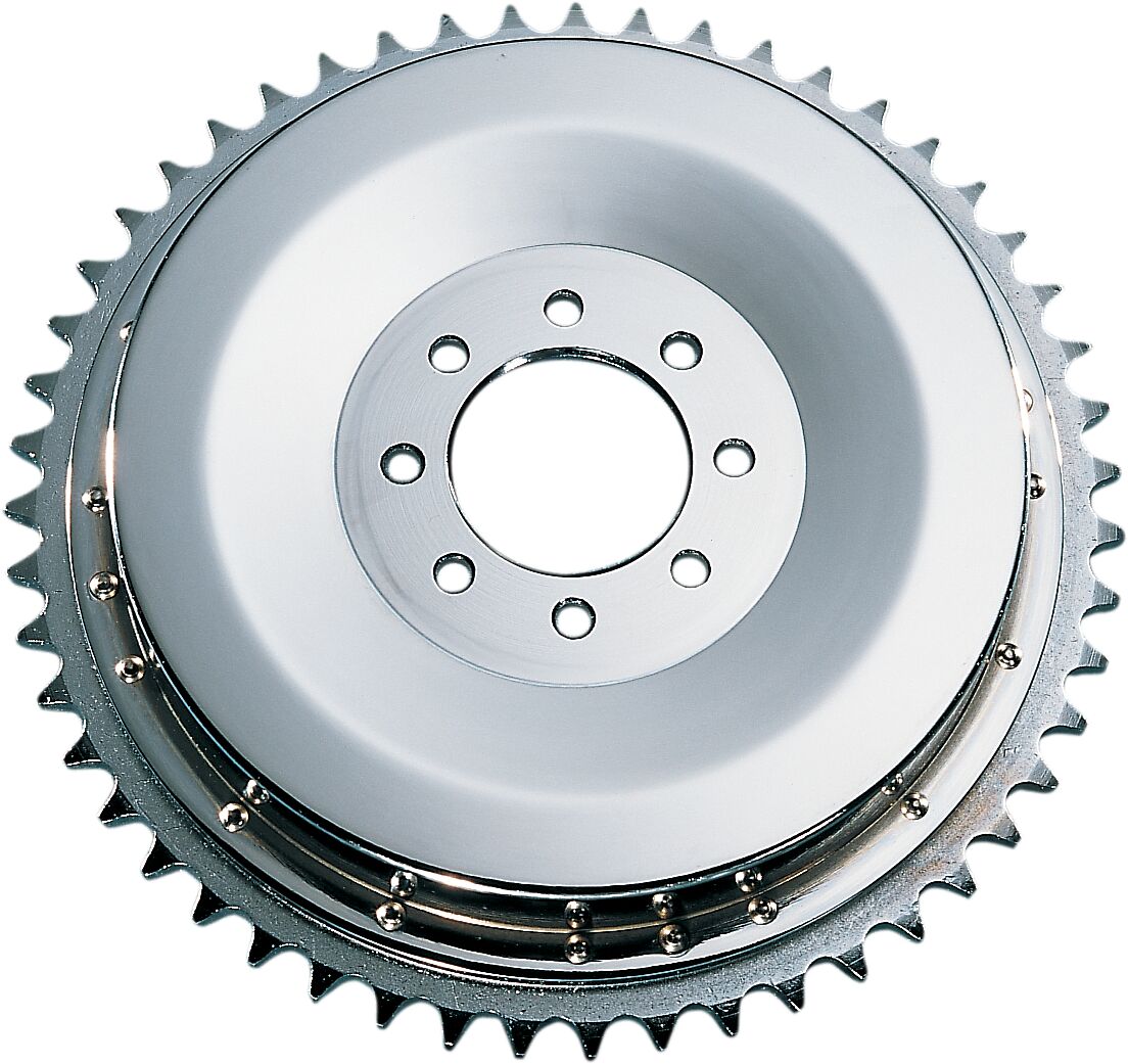 Drag Specialties Brake Drum/Sprocket Set Chrome Brake Drums Cylinders Drag Specialties