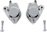 Drag Specialties Chr.Dual Frnt.Caliper Kit BRAKE CALIPER-CALIPER KITS Drag Specialties