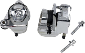 Drag Specialties Chr.Dual Frnt.Caliper Kit BRAKE CALIPER-CALIPER KITS Drag Specialties