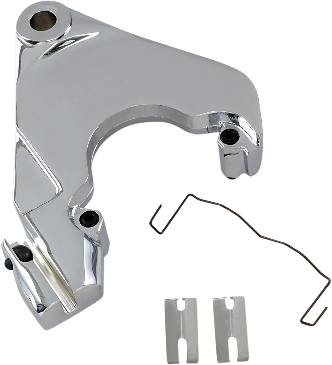 Drag Specialties Rear Caliper Bracket Chrome Brake Caliper Kits Drag Specialties