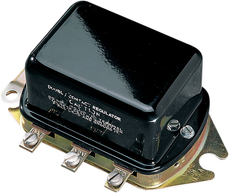 Drag Specialties Regulator 12 V Black Alternator Drag Specialties