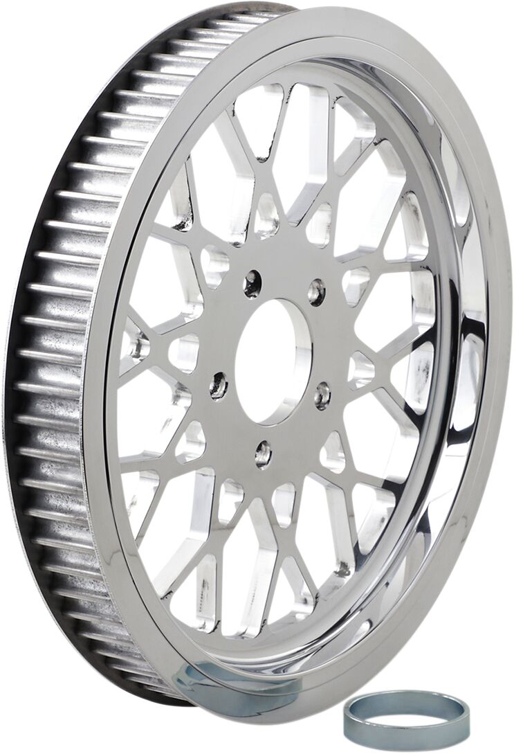Belt Drives Ltd. Mesh Design 70 T 1.50 Wide Rear Wheel Pulleys Belt Drives Ltd.