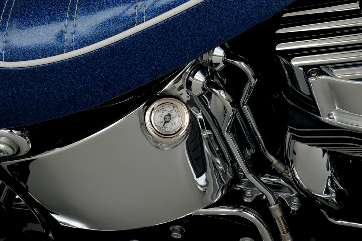 Drag Specialties Oil Plug Temp Gauge Gauge Drag Specialties