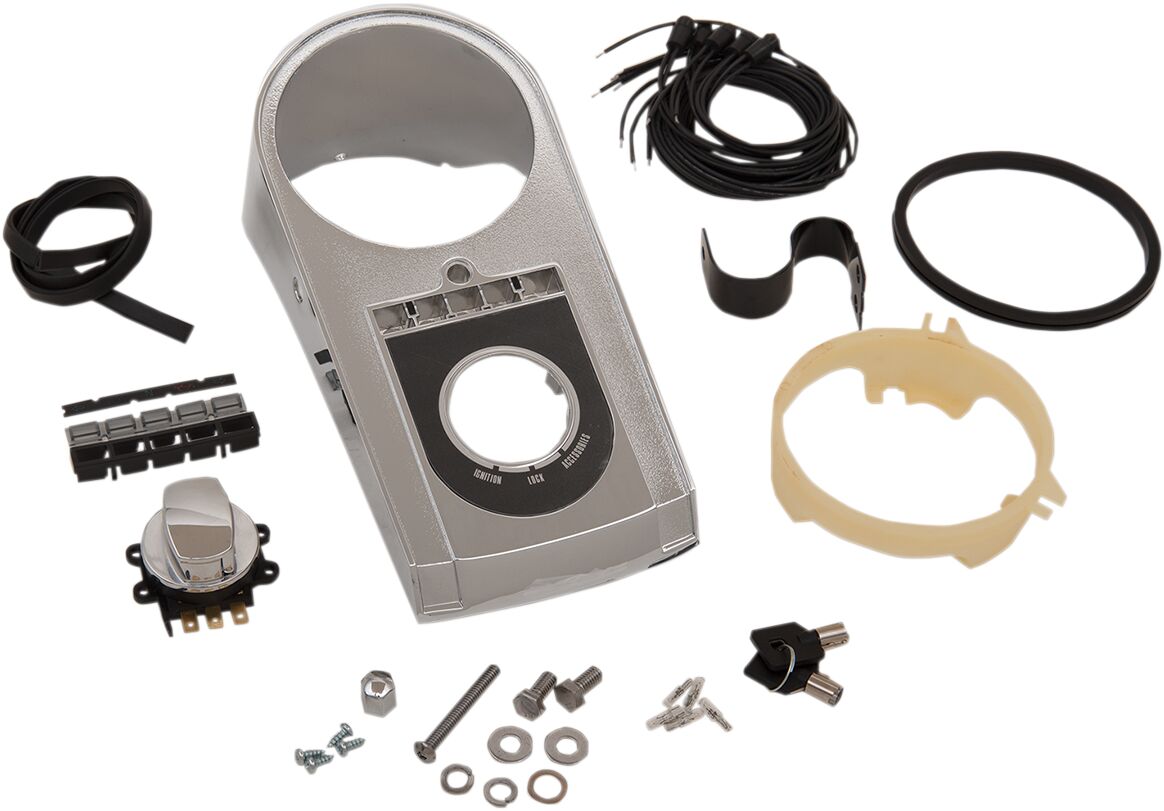 Drag Specialties Electronic Speedometer Dash Kit Dash Panel Drag Specialties