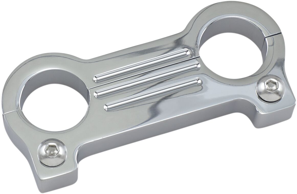 Gauge Mount Adapters 1 1/4", Chrome - Dyna & Sportster Gauge Mount Accutronix