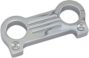 Gauge Mount Adapters 1 1/4", Chrome - Dyna & Sportster Gauge Mount Accutronix