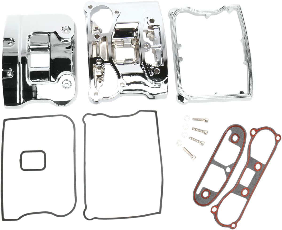 Drag Specialties Rocker Cover Kit Chrome Miscellaneous Engine Parts Drag Specialties