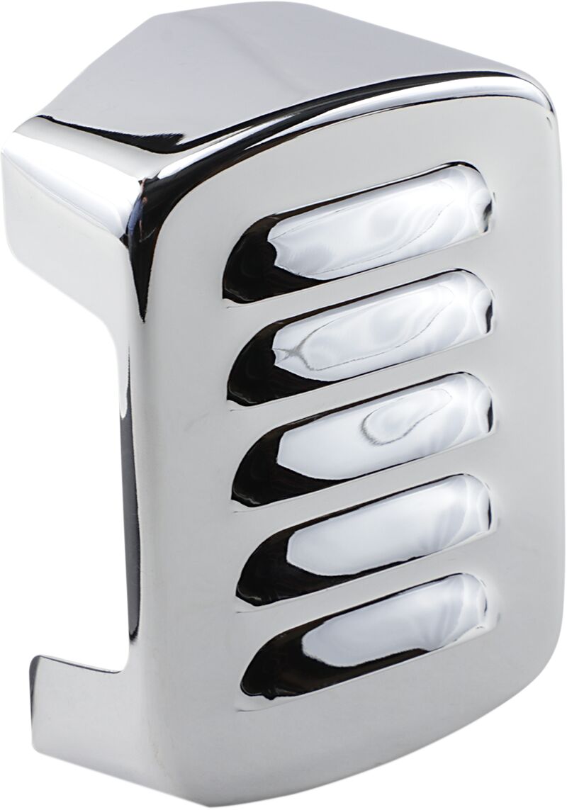 Drag Specialties Coil Cover Louvered Chrome Ignition Coil Drag Specialties