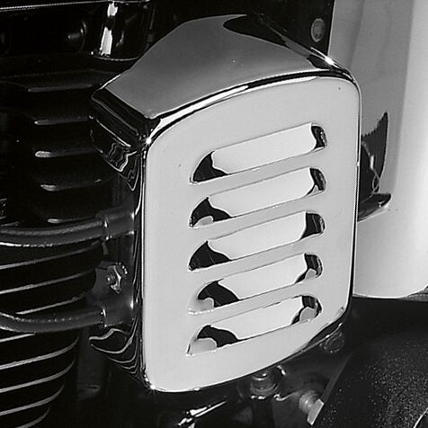 Drag Specialties Coil Cover Louvered Chrome Ignition Coil Drag Specialties