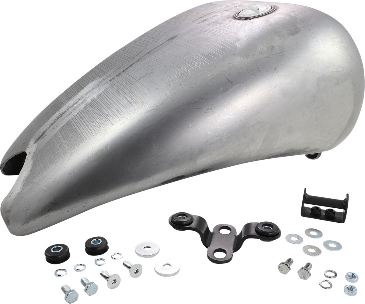 Drag Specialties One Piece Extended Gas Tank W/ Single Screw In Cap Gas Tank Drag Specialties