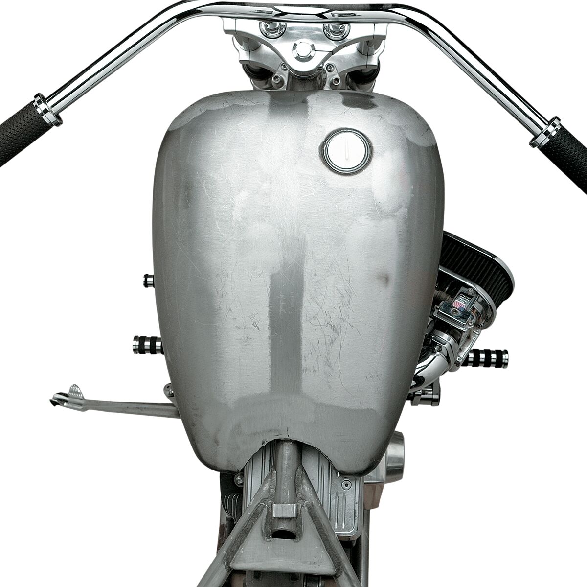 Drag Specialties One Piece Extended Gas Tank W/ Single Screw In Cap Gas Tank Drag Specialties