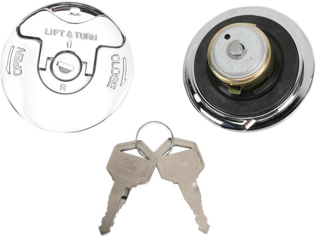 Drag Specialties Lock Gas Caps Vent N/Vent Gas Cap Drag Specialties
