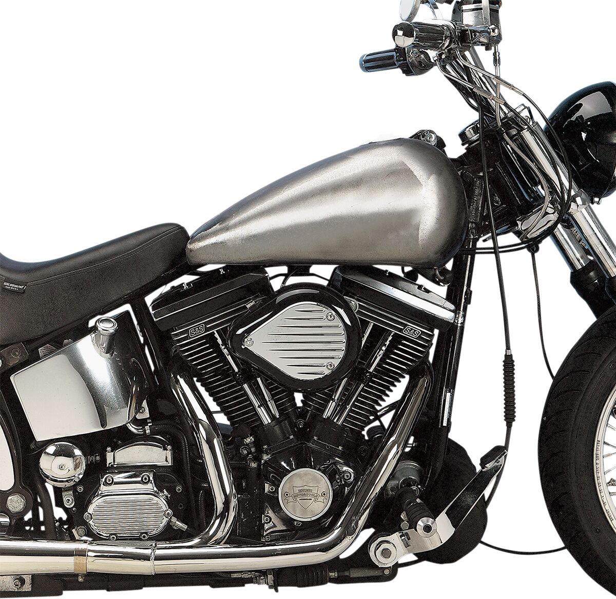 Drag Specialties Fat Bob Flat Side Gas Tank 5 Gallon Gas Tank Drag Specialties