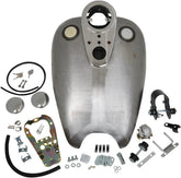 Drag Specialties Rubber Mount Quickbob Gas Tank Extended 2" 3.9 Gallon W/ Dash Gas Tank Drag Specialties