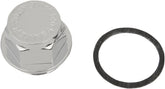 Drag Specialties Rear Master Cylinder Cap Chrome Rear Master Cylinders Drag Specialties