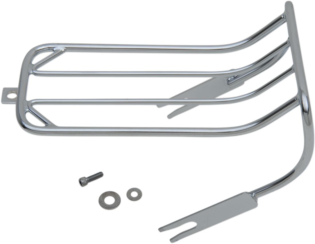 Drag Specialties Bobtail Fender Luggage Rack, Chrome - 80-99 Softail (FXST&FXWG) Luggage Racks Drag Specialties