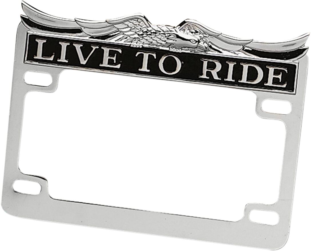 Drag Specialties Chr Live Ride Lic Frame LICENSE PLATE GROUP Drag Specialties