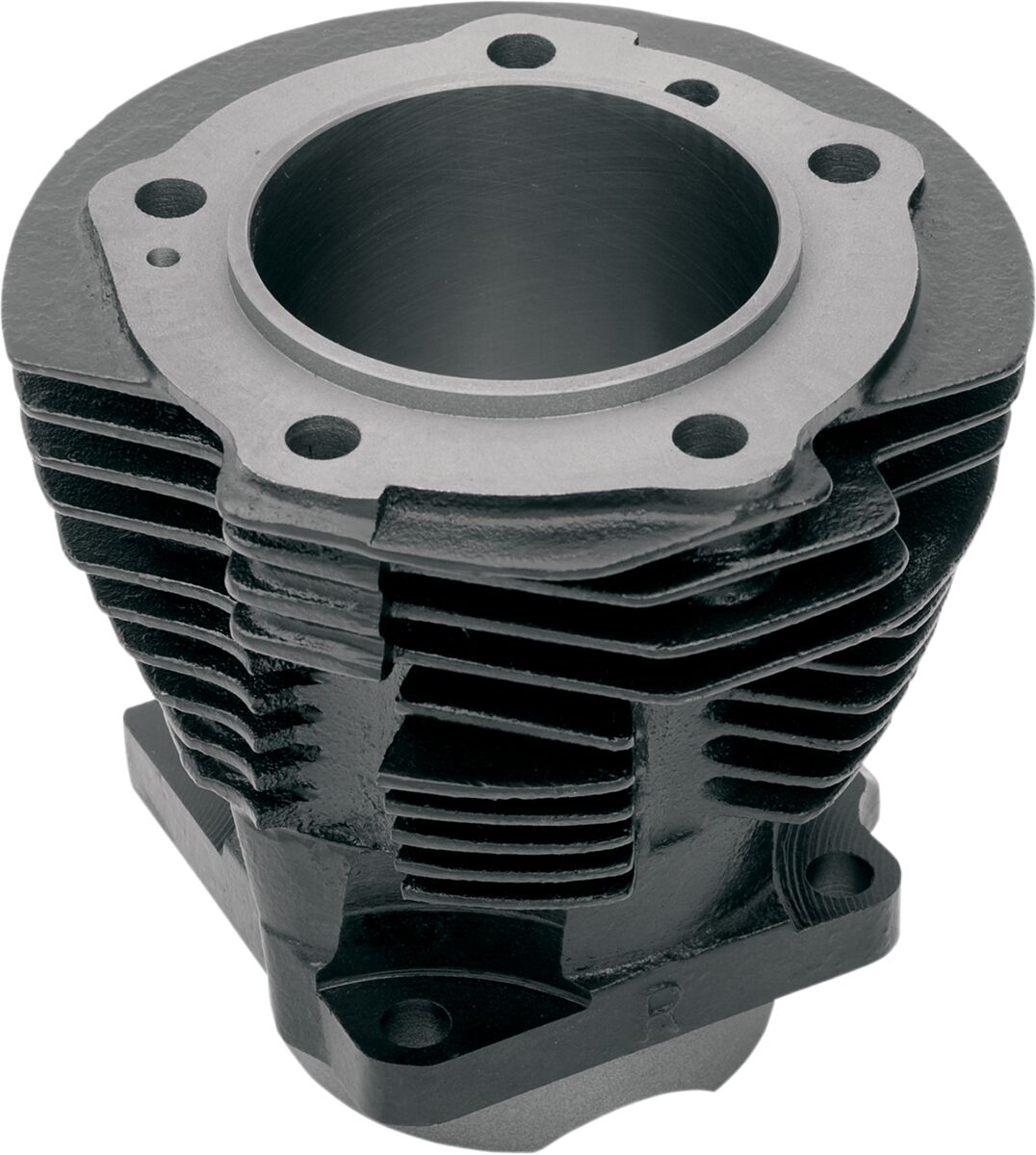 Drag Specialties Cylinder Rear, Black - 48-65 Panhead Cylinders Parts Drag Specialties