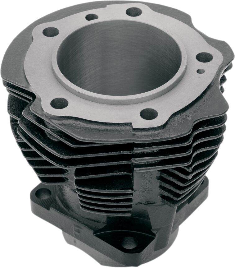 Drag Specialties Cylinder Front, Black - 48-65 Panhead Cylinders Parts Drag Specialties