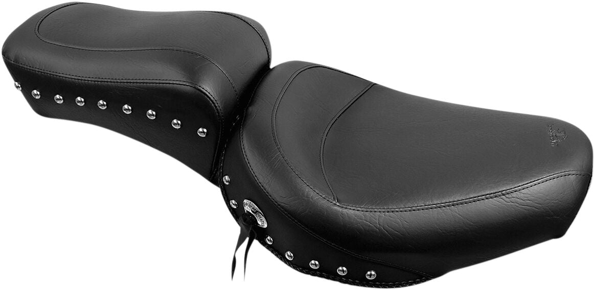 Mustang Seat One Piece 2 Up Plain Studded With Conchos Seat Mustang