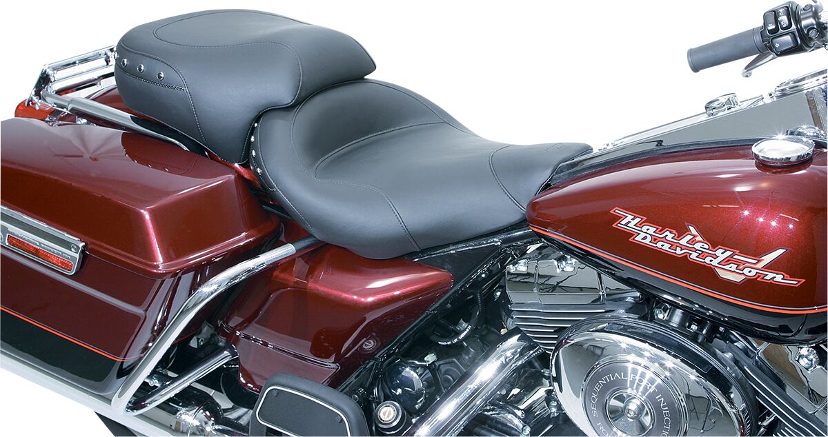 Mustang Solo W/Blk Stud 97 07 Flhr SEATS-FOR HARLEY DRESSER/TOURI Mustang