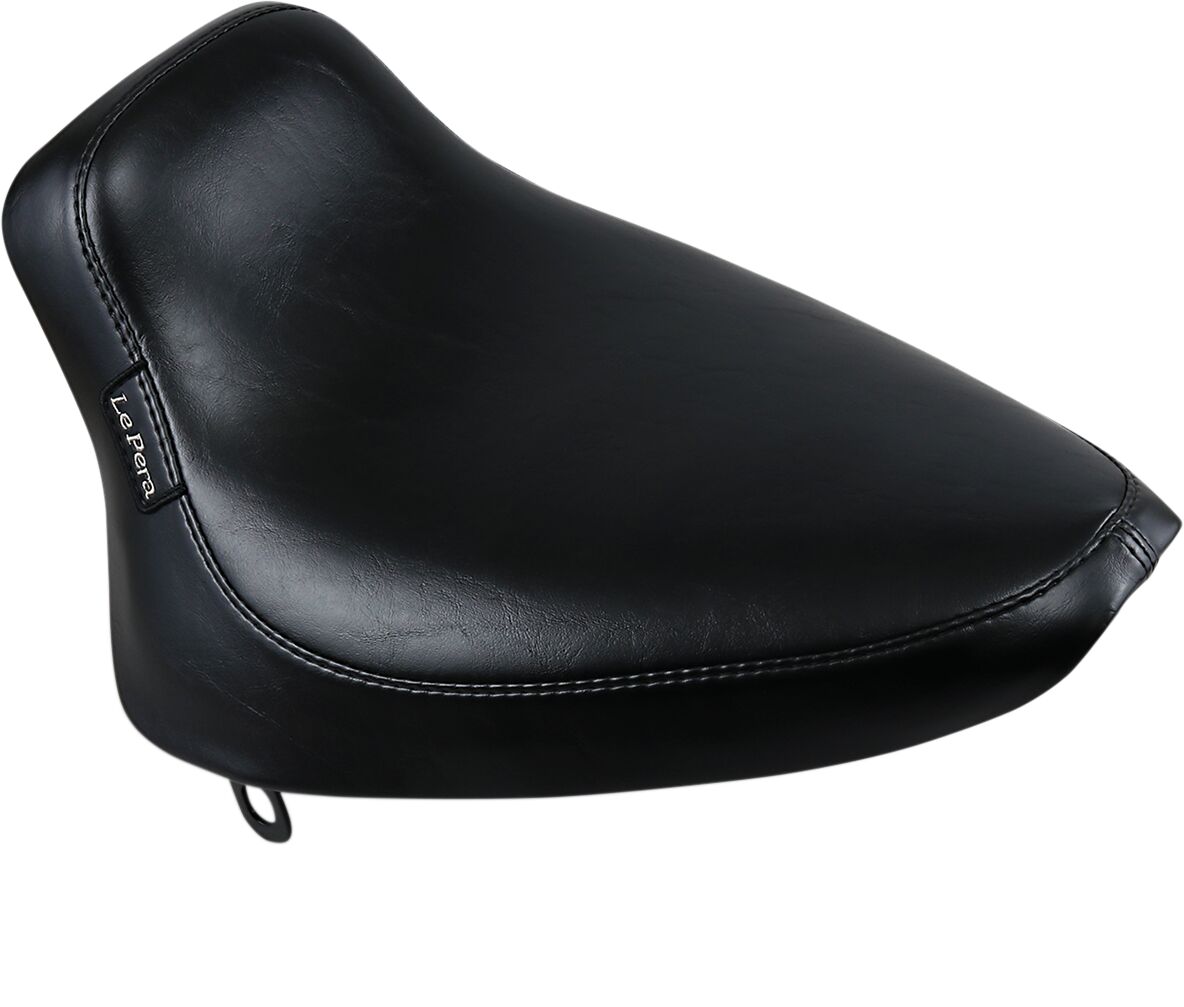Le Pera Silhouette Solo Seat With Biker Gel, Smooth Black - 84-99 Softail Seat Le Pera