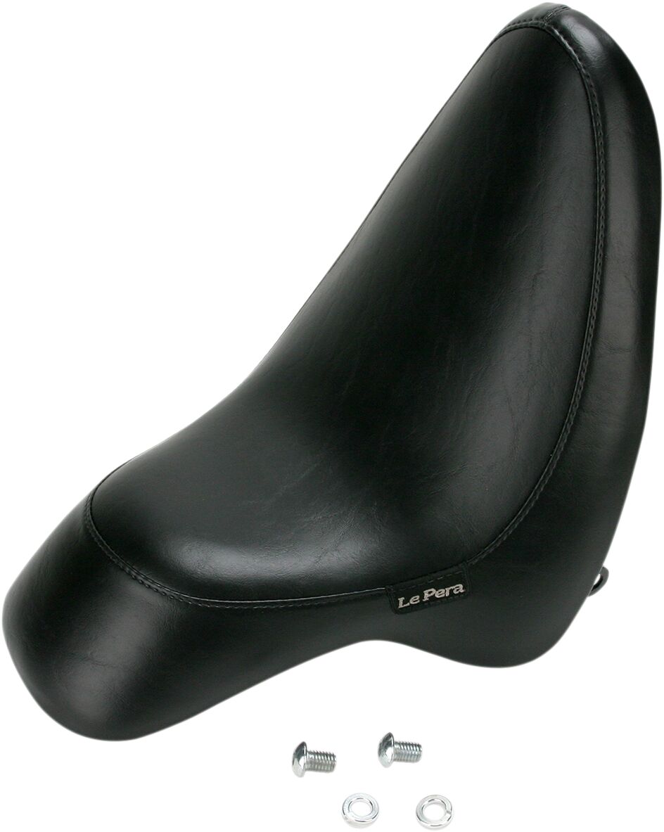 Silhouette Solo Seat, Smooth Black - 00-05 Softail Seat Le Pera