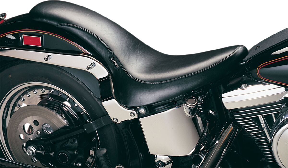 Le Pera King Cobra 2 Up Seat, Smooth Black - 00-05 Softail Seat Le Pera