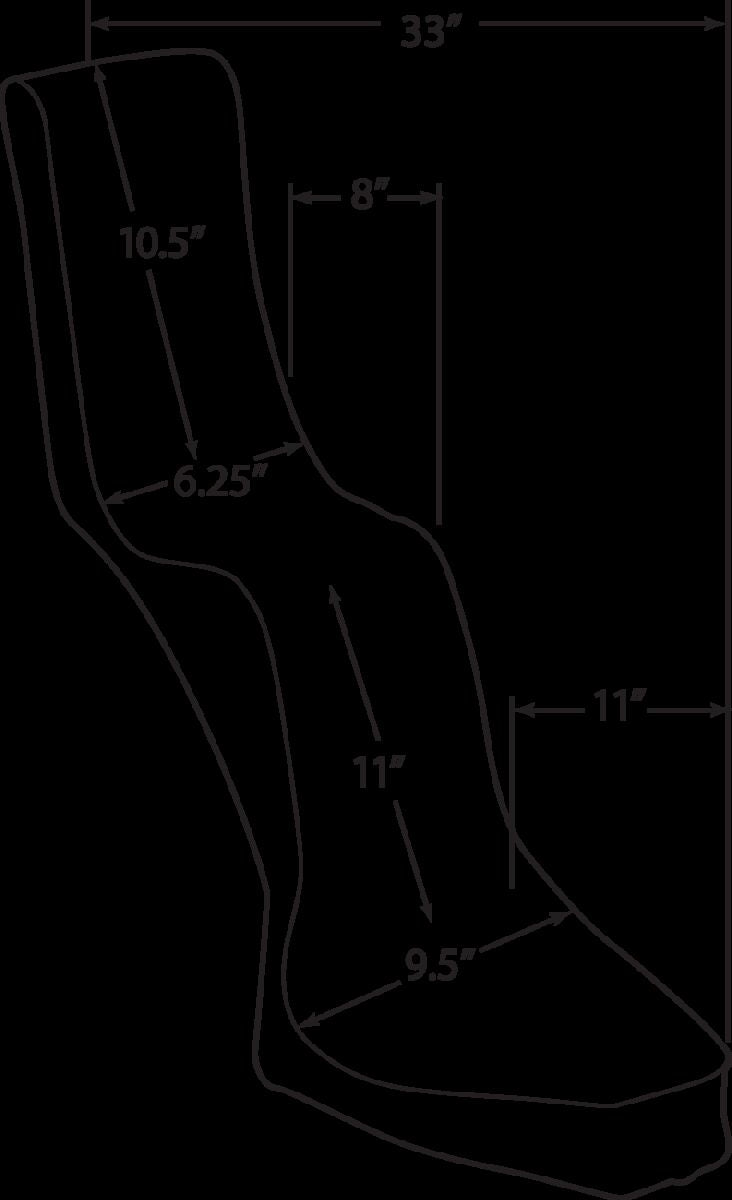 Drag Specialties Seats Seat 12 K/Q Dia Blk Rigid SEATS-FOR HARLEY DRESSER/TOURI Drag Specialties