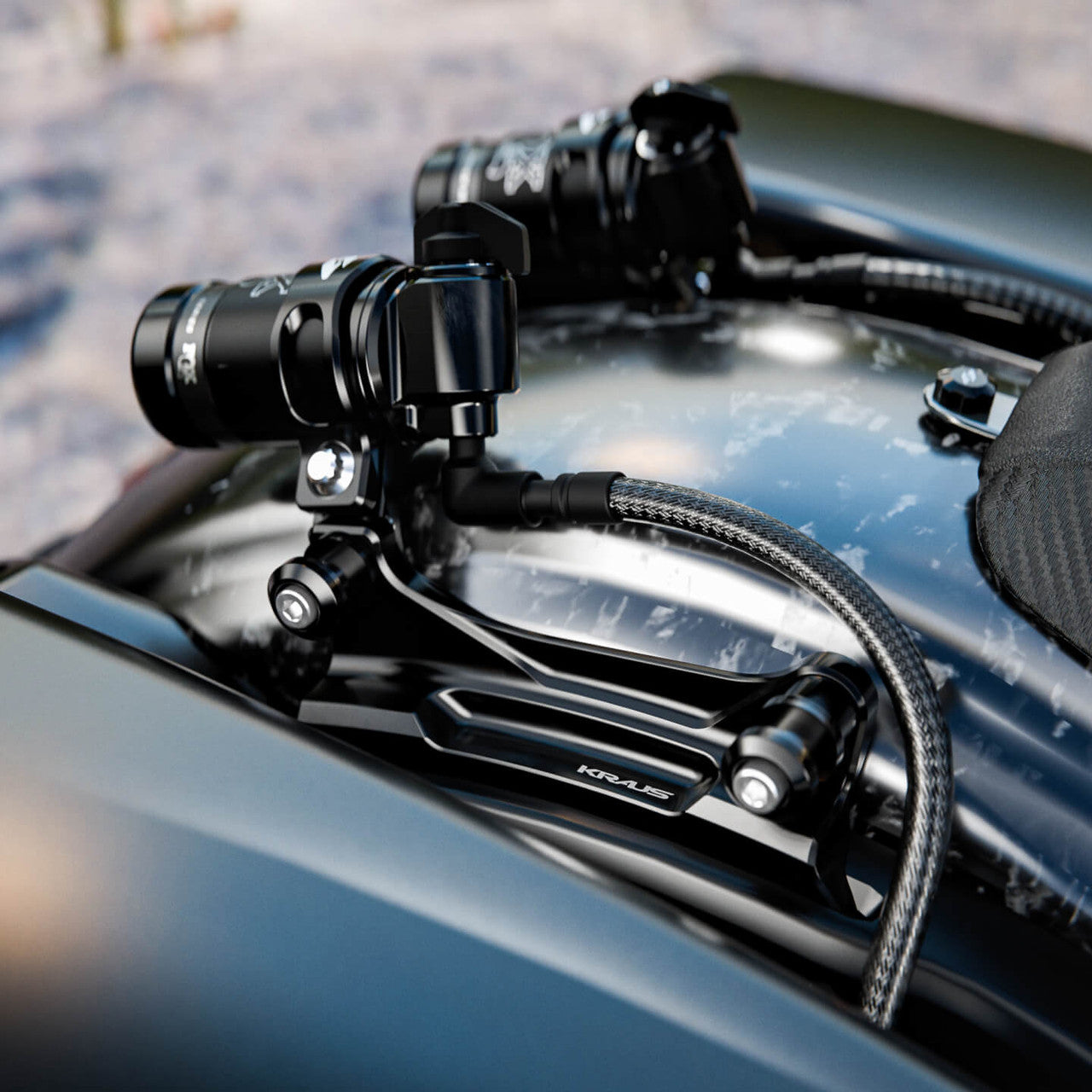Pro-4 Docking Hardware For Öhlins, Black Anodized - 14-25 Touring Rear Shocks Accessories Kraus