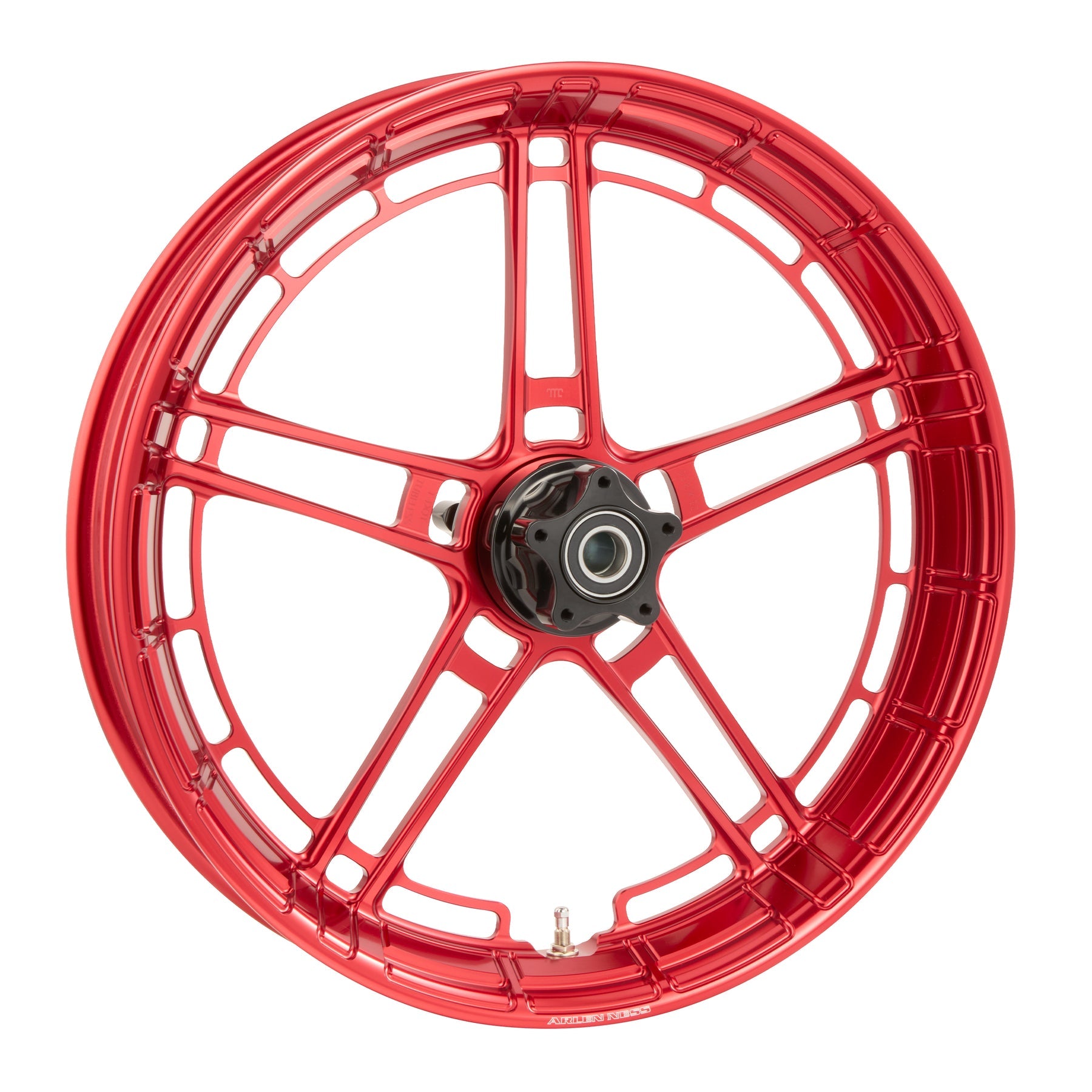 Arlen Ness Flatline Forged Wheels, Red - 21" X 3.50" Wheel Arlen Ness