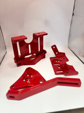 Street Syndicate Mfg Fairing Bracket V4, Modular Pivoting, for Street Syndicate & Arlen Ness Narrow Glide Fairings Fairing Bracket Street Syndicate Mfg Red