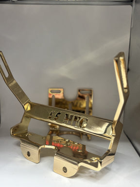 Street Syndicate Mfg Fairing Bracket V3 for Arlen Ness Narrow Glide & Street Syndicate Fairings, for Top-Mount Headlight Fairing Bracket Street Syndicate Mfg Gold