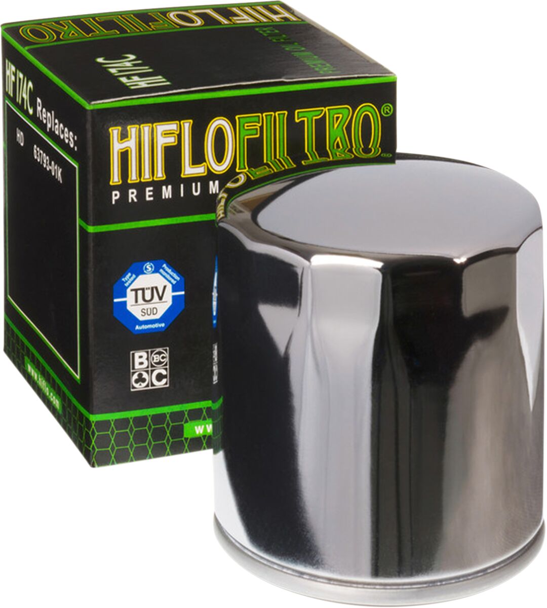 Hiflofiltro Oil Filter Spin On Paper Chrome Oil Filter Hiflofiltro