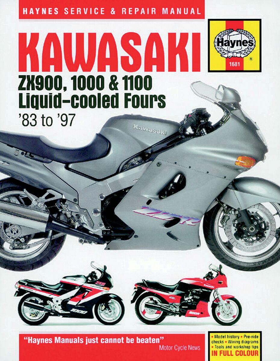 Haynes Manual Kawzx900/1000/1100 Books & Manuals Haynes