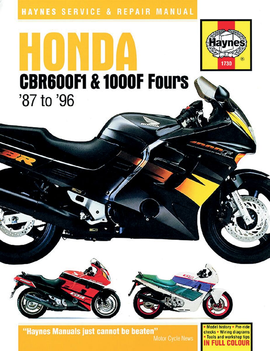 Haynes Manual Hon Cbr600/1000 Books & Manuals Haynes