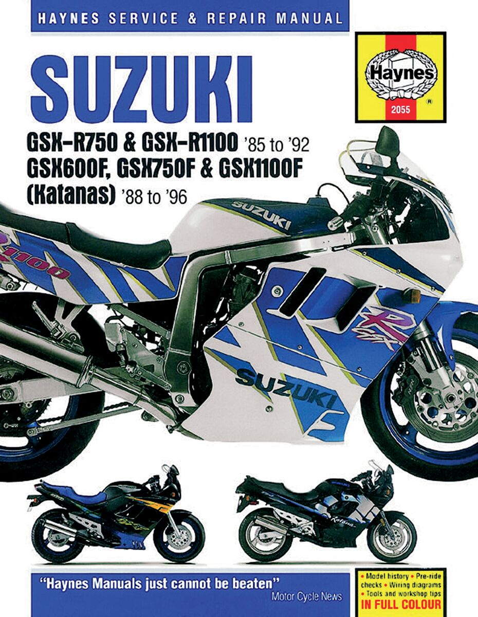 Haynes Manual Suz Gsx R/Katana Books & Manuals Haynes