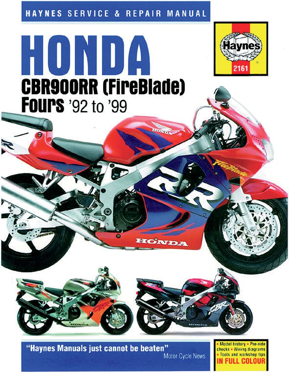 Haynes Manual Hon Cbr900 Rr Books & Manuals Haynes