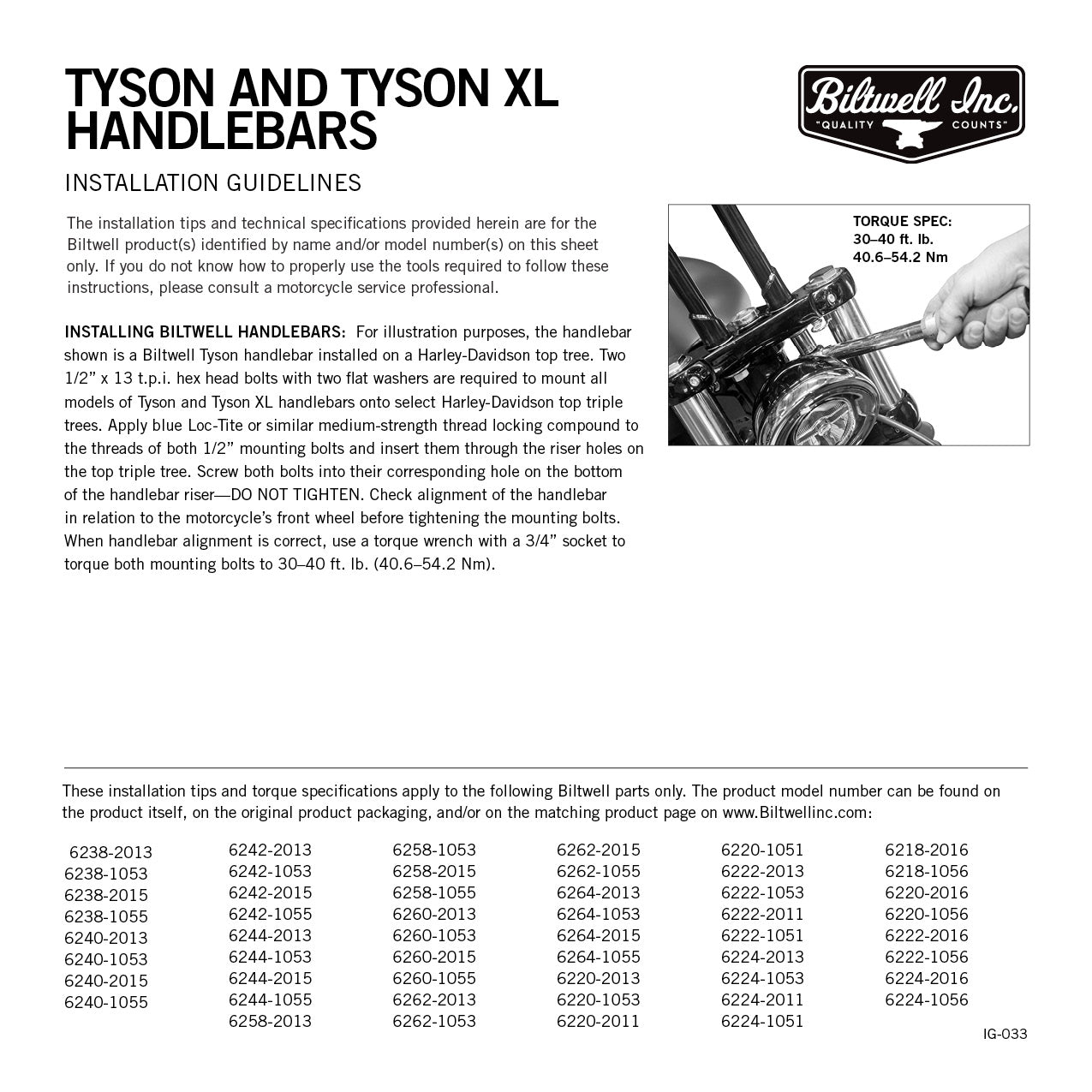 Tyson XL Pullback Handlebars