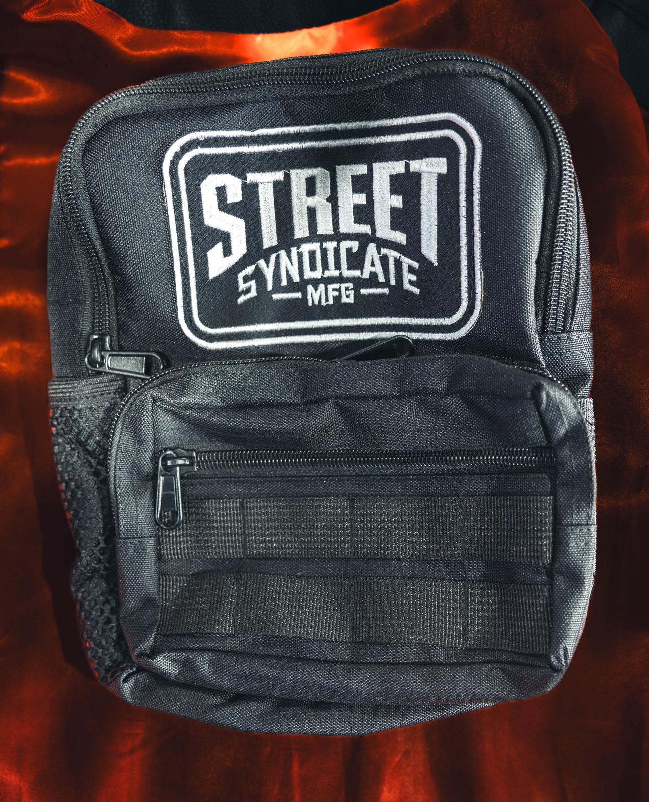 Street Syndicate Mfg Favorite Brand Canvas Handlebar Bag, Large Handlebar Bag Street Syndicate Mfg