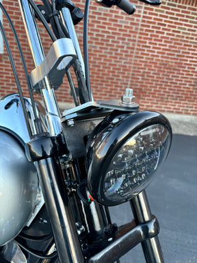 Street Syndicate Mfg Top-Mount Headlight Conversion Kit with 5-3/4" Headlight Bucket Headlight Mount Street Syndicate Mfg