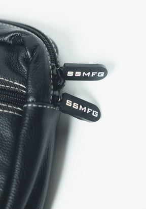 Street Syndicate Mfg Christ Is King Leather Handlebar Bag Handlebar Bag Street Syndicate Mfg
