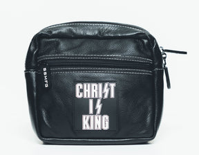 Street Syndicate Mfg Christ Is King Leather Handlebar Bag Handlebar Bag Street Syndicate Mfg