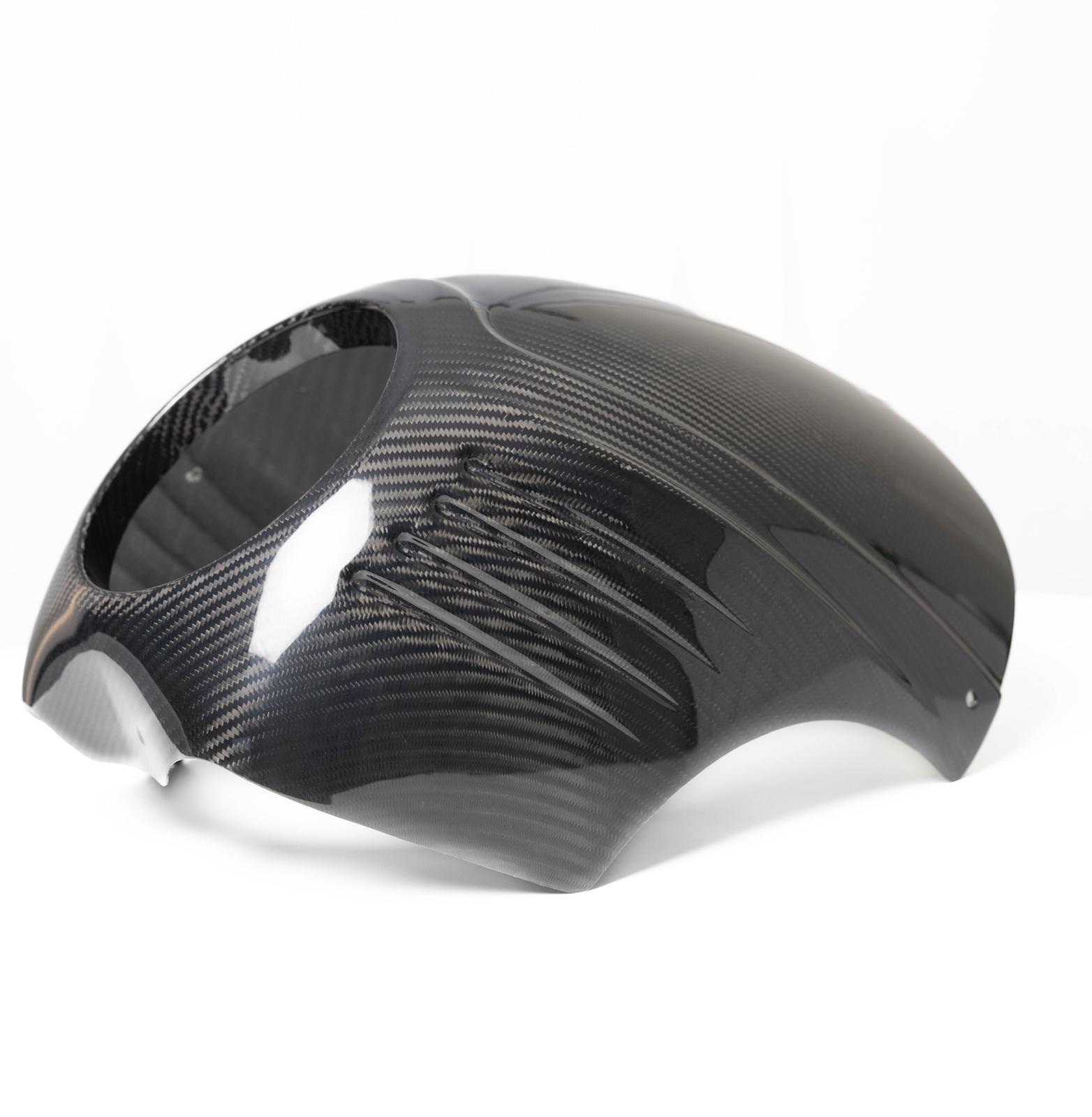 Street Syndicate Mfg "Slasher" Carbon Fiber Narrow Glide Fairing for V2, V3 & V4 Brackets Fairing & Component Street Syndicate Mfg Ribbed Carbon Fiber